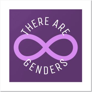 There Are Infinite Genders inclusive identity Posters and Art